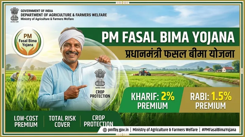प्रधानमंत्री फसल बीमा योजना (PMFBY) आधिकारिक बैनर
